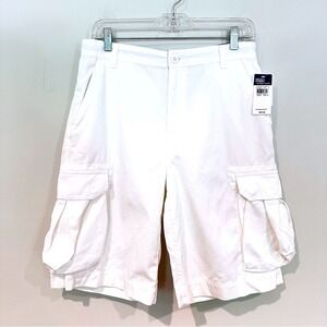Polo‎ Ralph Lauren Cargo Chino Shorts Boy's 18 White 100% Cotton Preppy Beach
